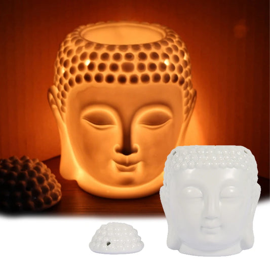 Ceramic Buddha Head Oil Burner!