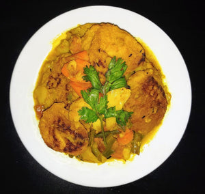 Vegetarian Combo #4 (Daler borar curry, rice or roti)