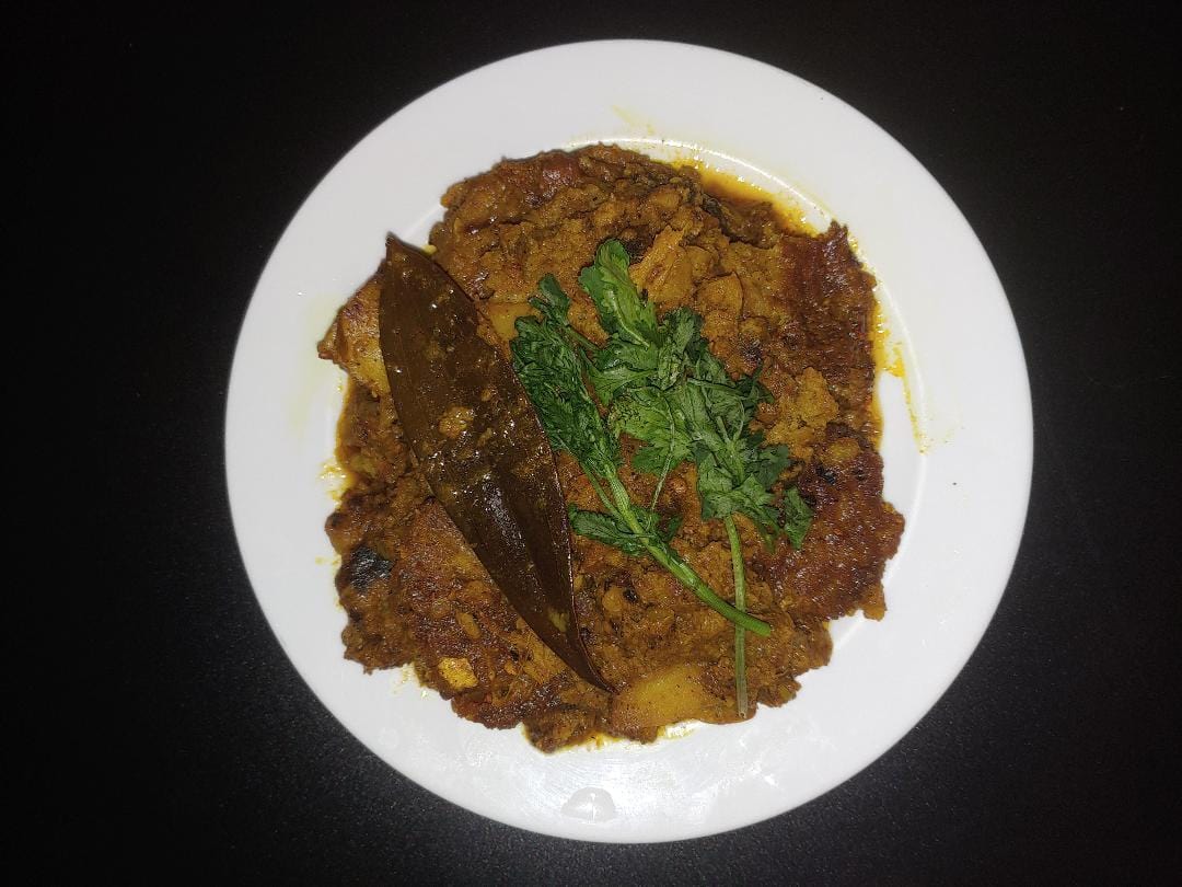 Kachkola (Green plantain) Kofta Curry - Vegetarian