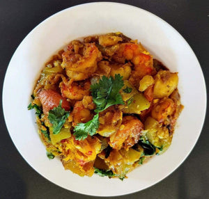 Non-Veg Combo #4 (Shrimp curry, Dal, rice or roti)